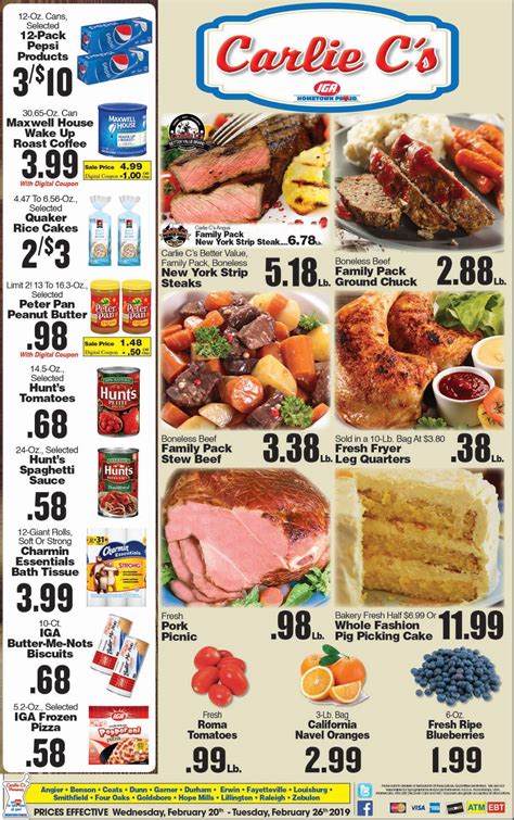 -Use the minus sign before a word to only return ad items which do NOT contain that word. . Carlie cs iga weekly ad